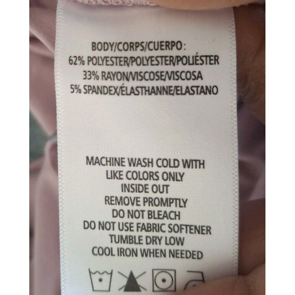 Marc New York Performance Top Shirt Size XL Lavender Plus Activewear Ruched New - Picture 8 of 8